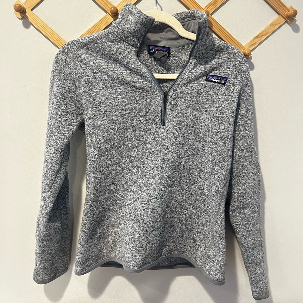 Patagonia Better Sweater 1/4-Zip Fleece Pullover Jacket, Small, Gray